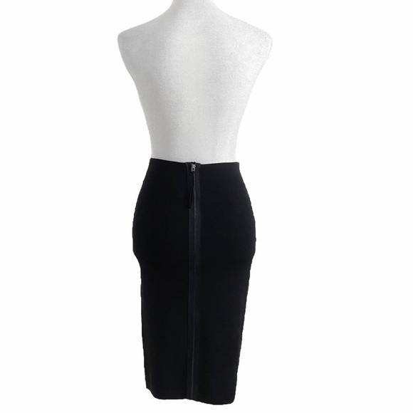 Guess BY MARCIANO BLACK FITTED STRETCH LONG LENGTH PENCIL SKIRT - M - Picture 5 of 10